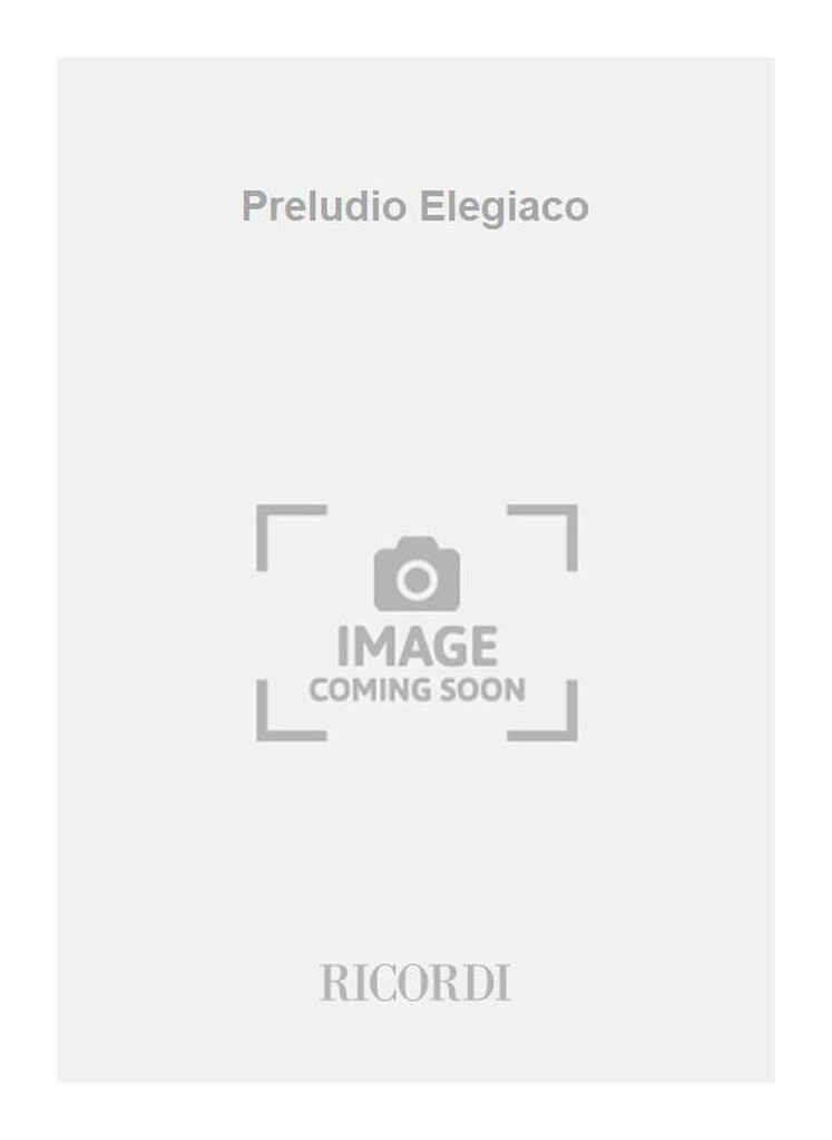 Preludio Elegiaco